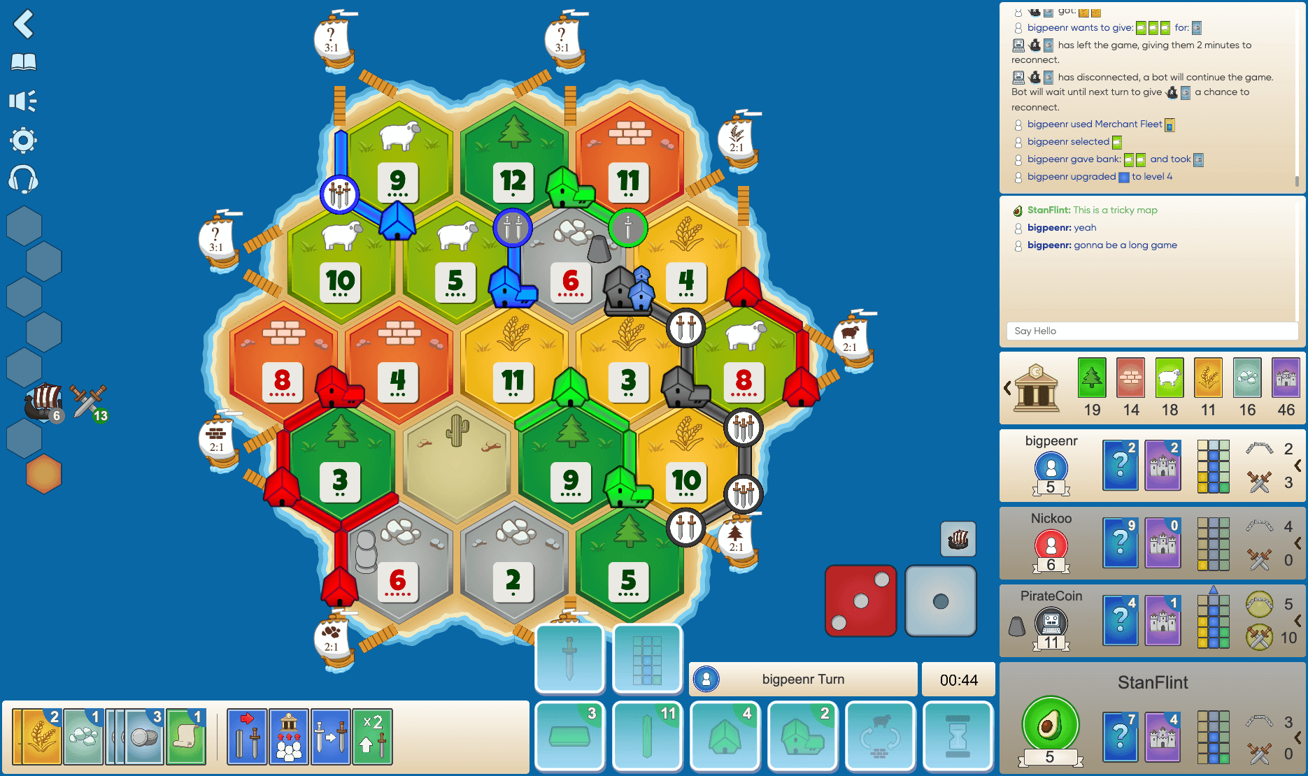 Colonist Settlers of Catan Cities & Knights Expansion Game Board