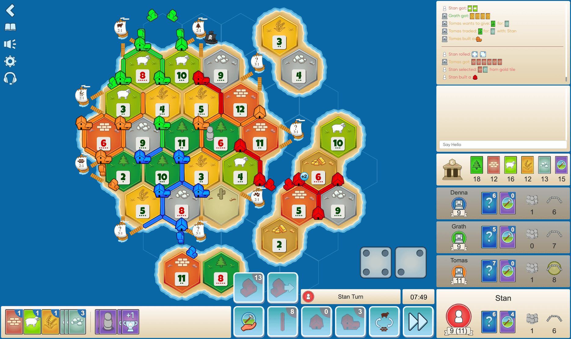 Colonist Settlers of Catan Seafarers Expansion Game Board