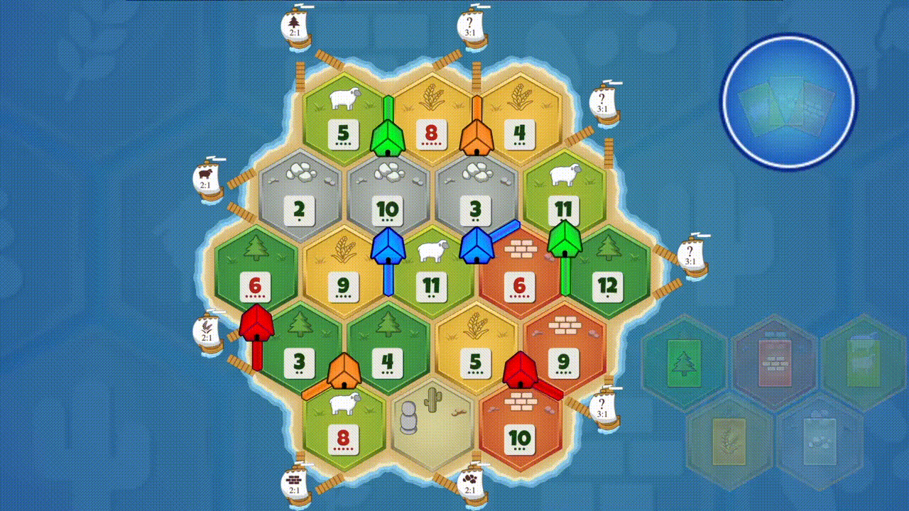 Collecting resource cards example video