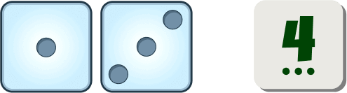 Adding dice together to get resource allocation