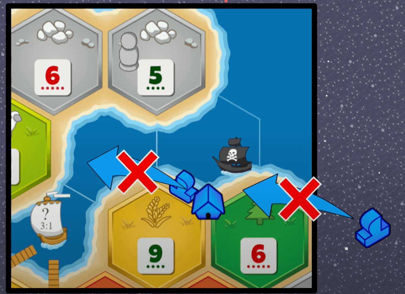 Seafarers robber and pirate ship